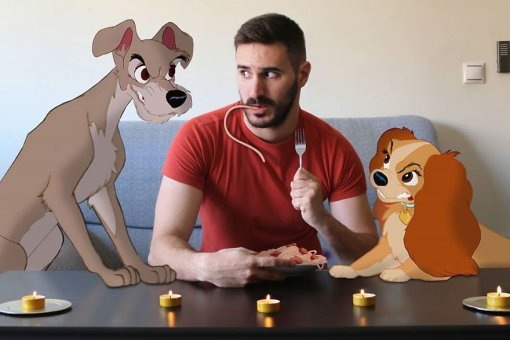 Находка: парень добавляет героев Disney на свои фото и создает новые сюжеты